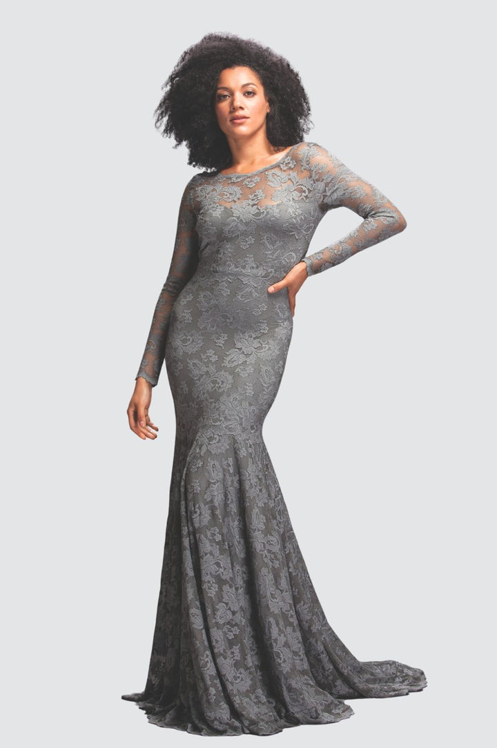 Ensemble assorti en dentelle bleu foncé