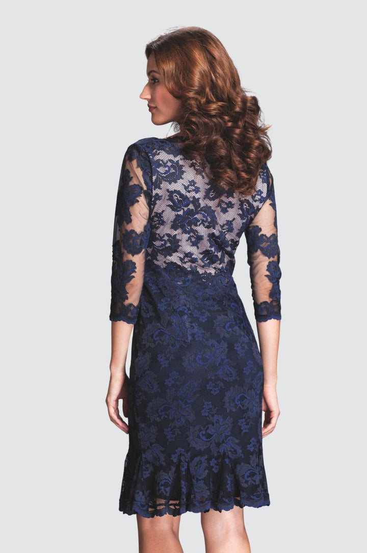Lace Flare Midi Dress