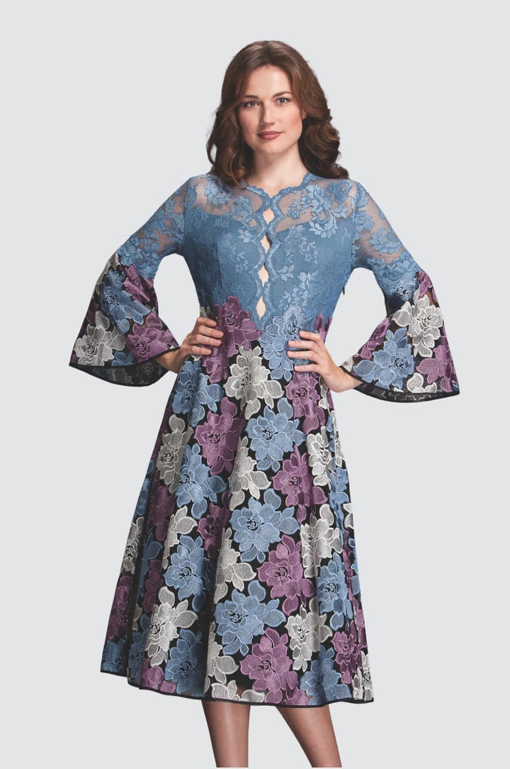 Dunkelblaues Spitzen-Set