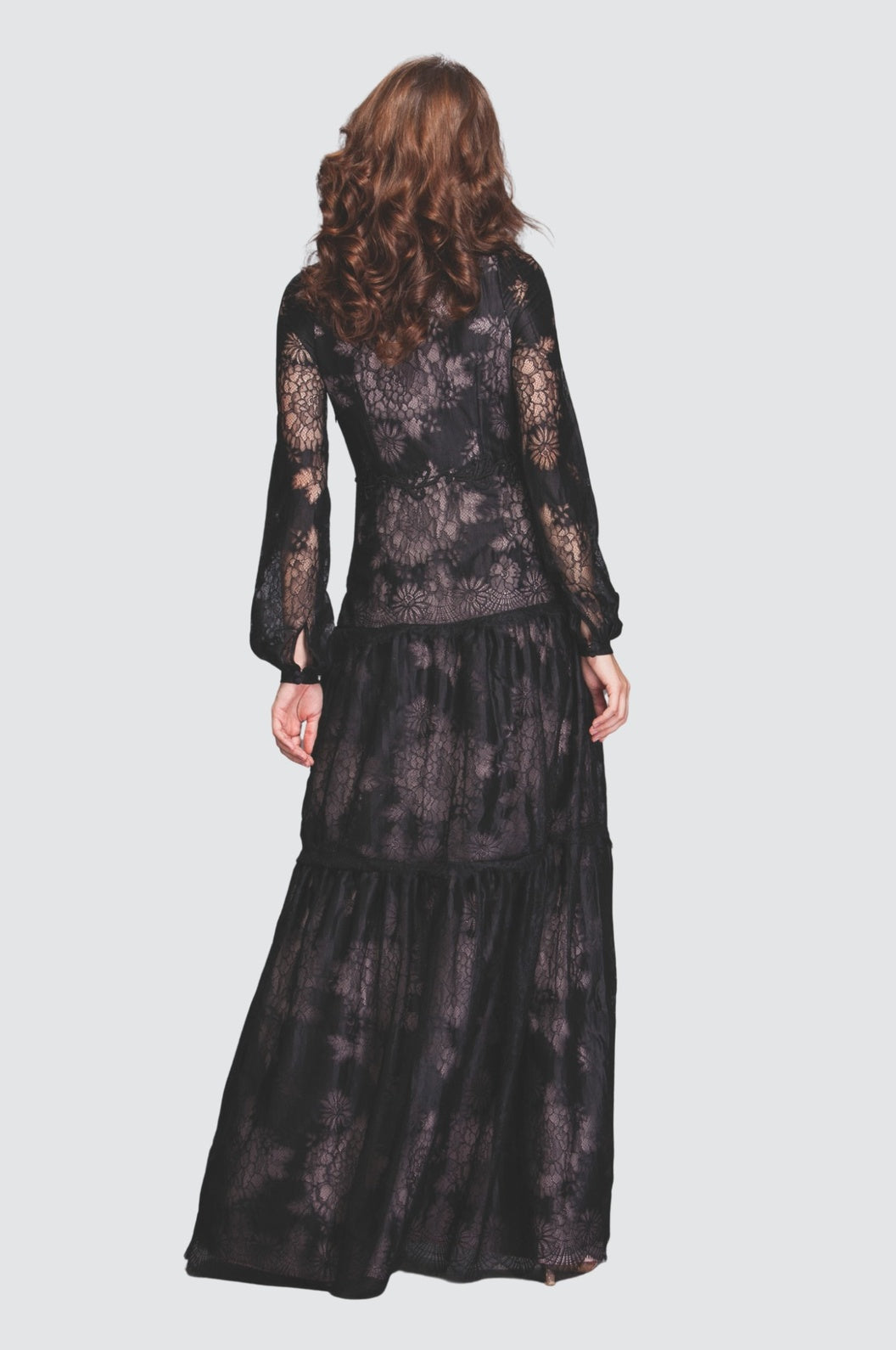 Dunkelblaues Spitzen-Set