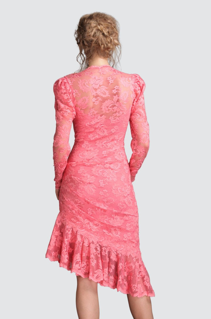 Robe de cocktail à jupe haute et basse