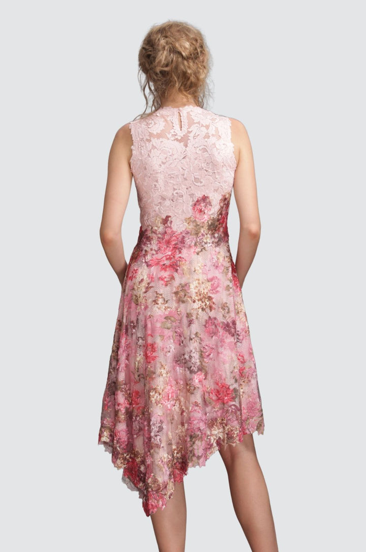 Robe jupe asymétrique bicolore