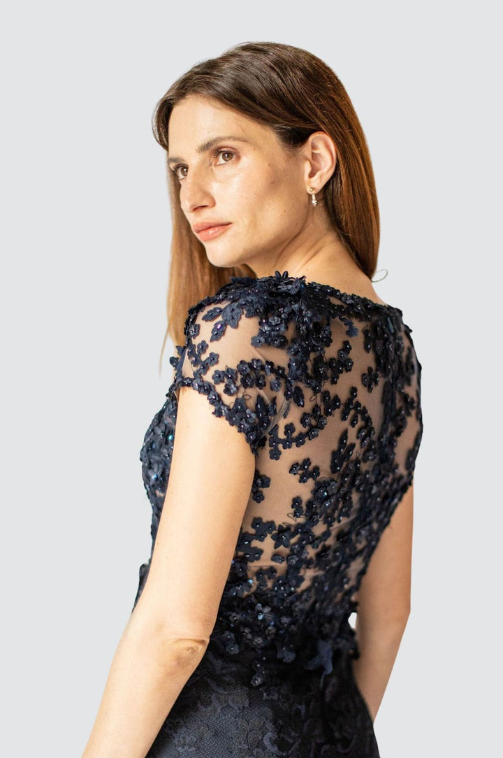 Robe sirène céleste élégante