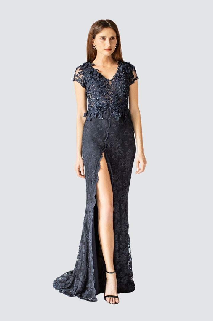 Robe sirène céleste élégante