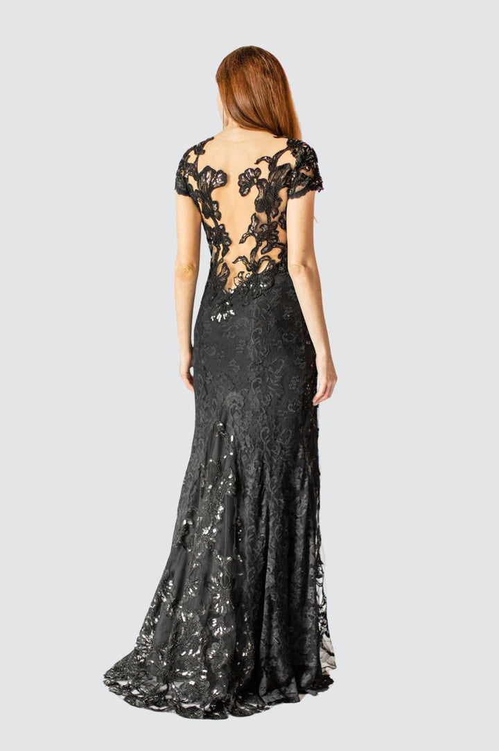 Paillettenbesetztes Spitzenkleid „Enchanted Blooms“