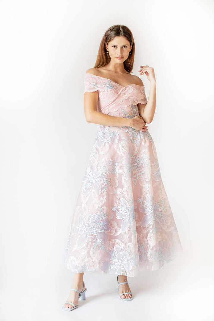 Cotton Candy Off-Shoulder Dress