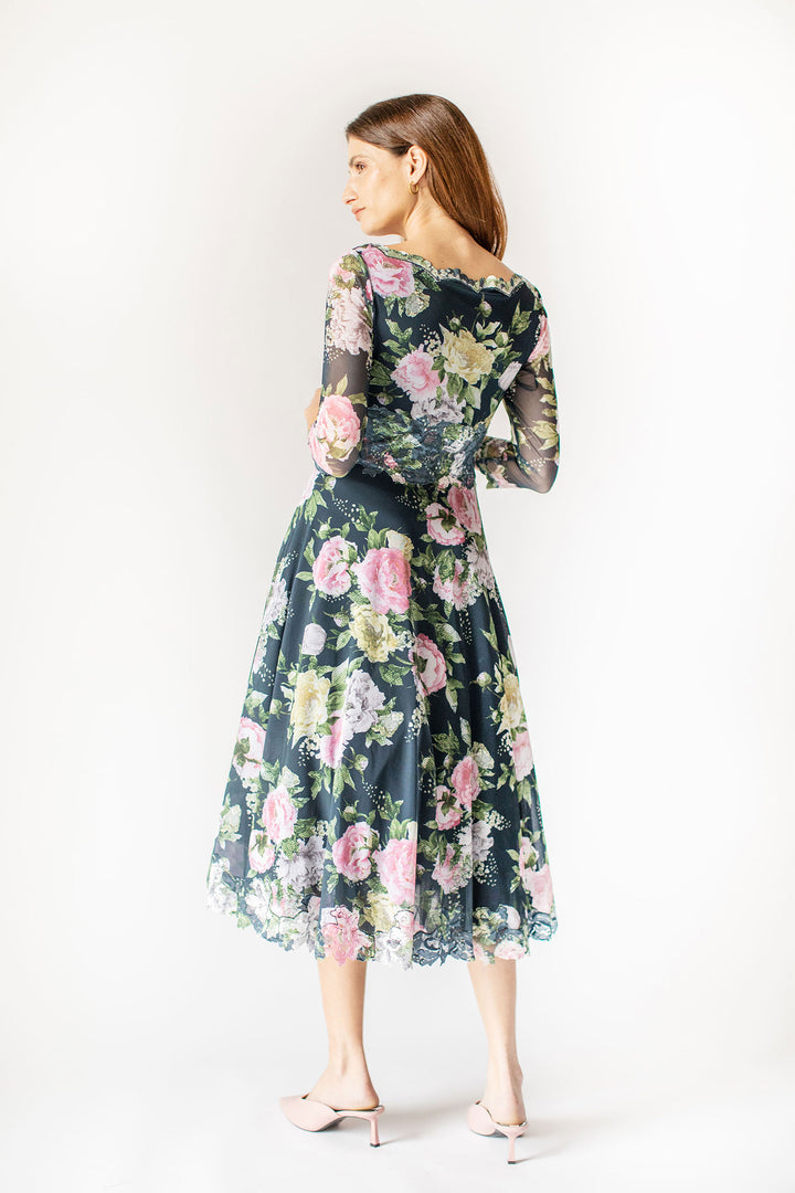 Pink Peony A-line Dress
