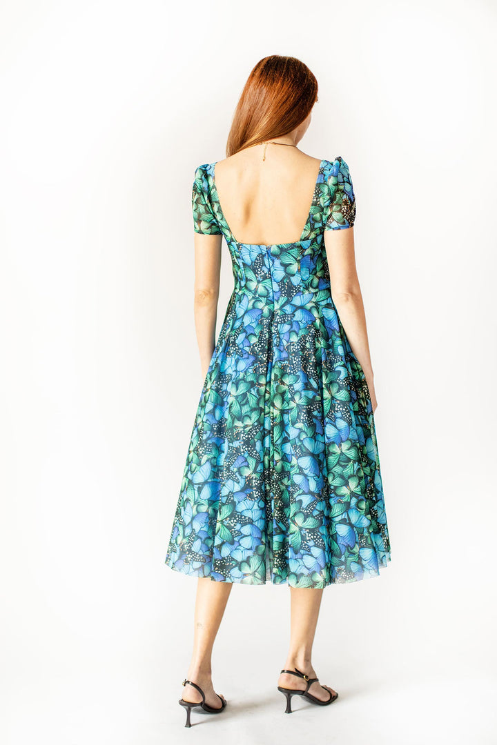 Sweetheart Short Sleeved Dress