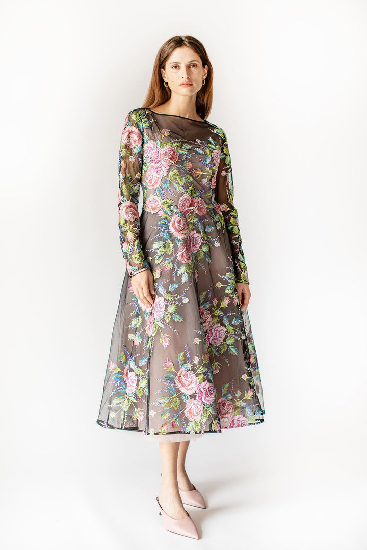 Romantische Rosie A-Linien Kleid