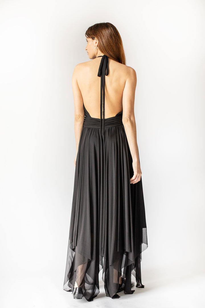 Backless Halter Dress