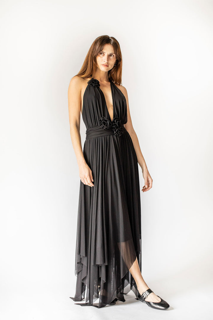 Backless Halter Dress