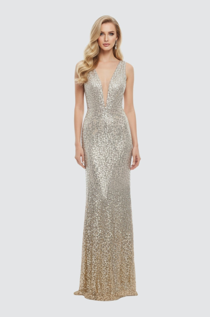 Radiant Dawn Sequin Gown