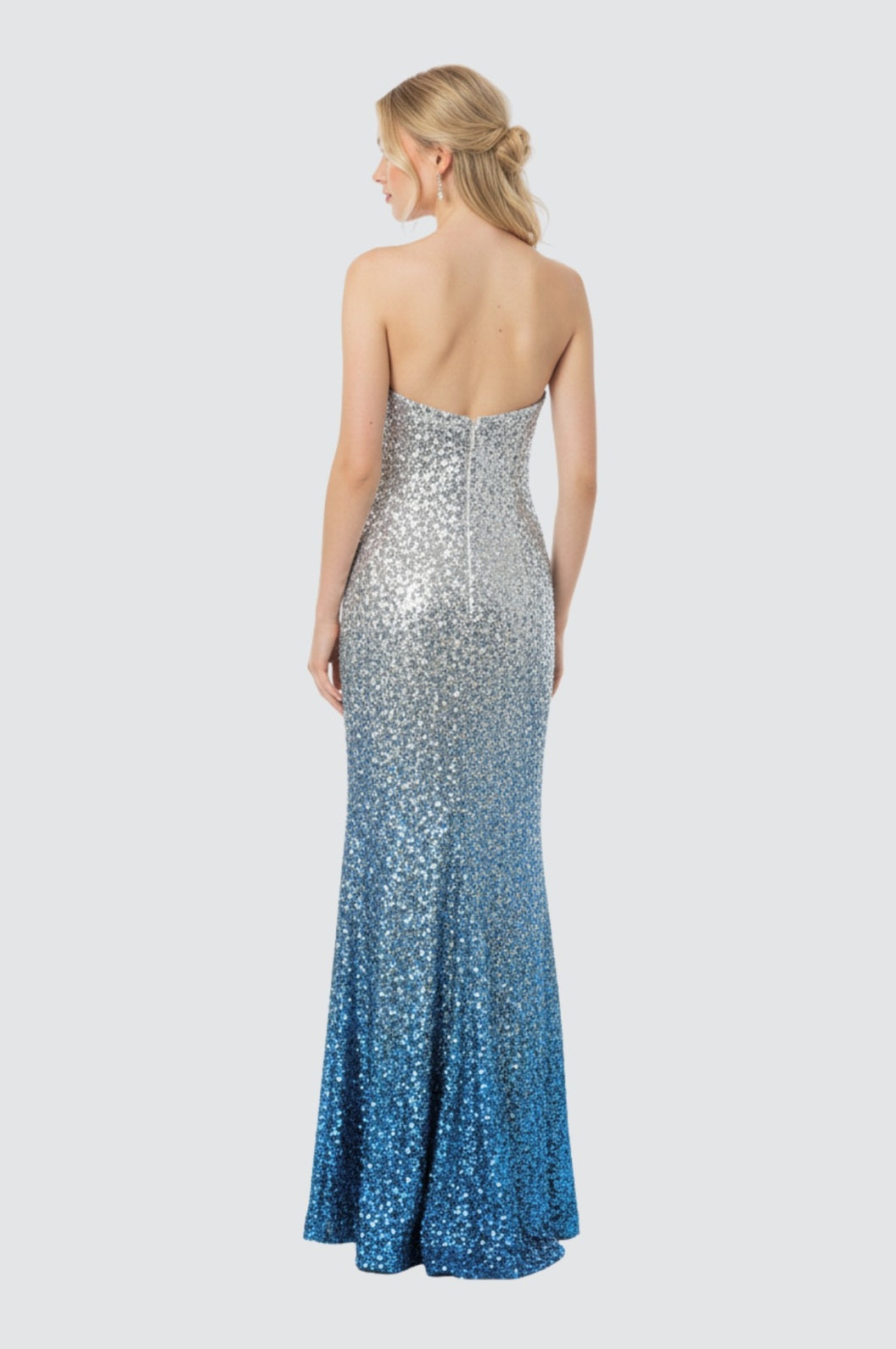 Ocean Dawn Ombré Sequin Gown