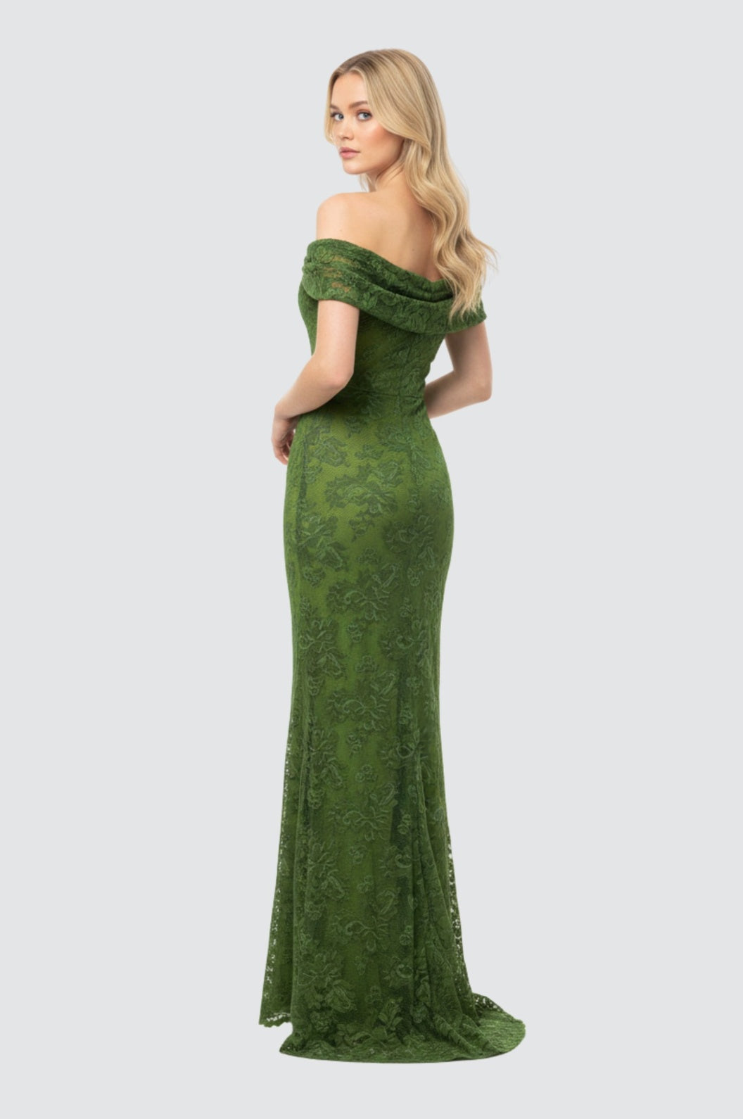 Lace Off-Shoulder Gown