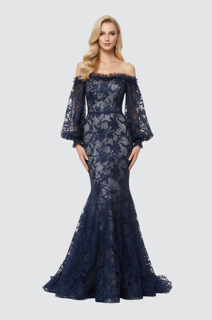 Starlight Off-Shoulder Gown