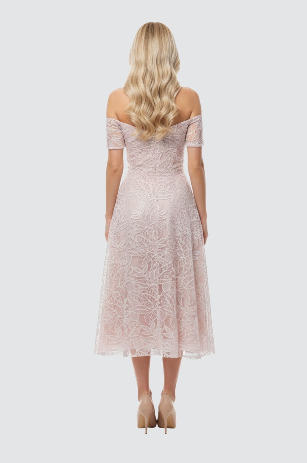 Petal Dune Off-Shoulder Dress