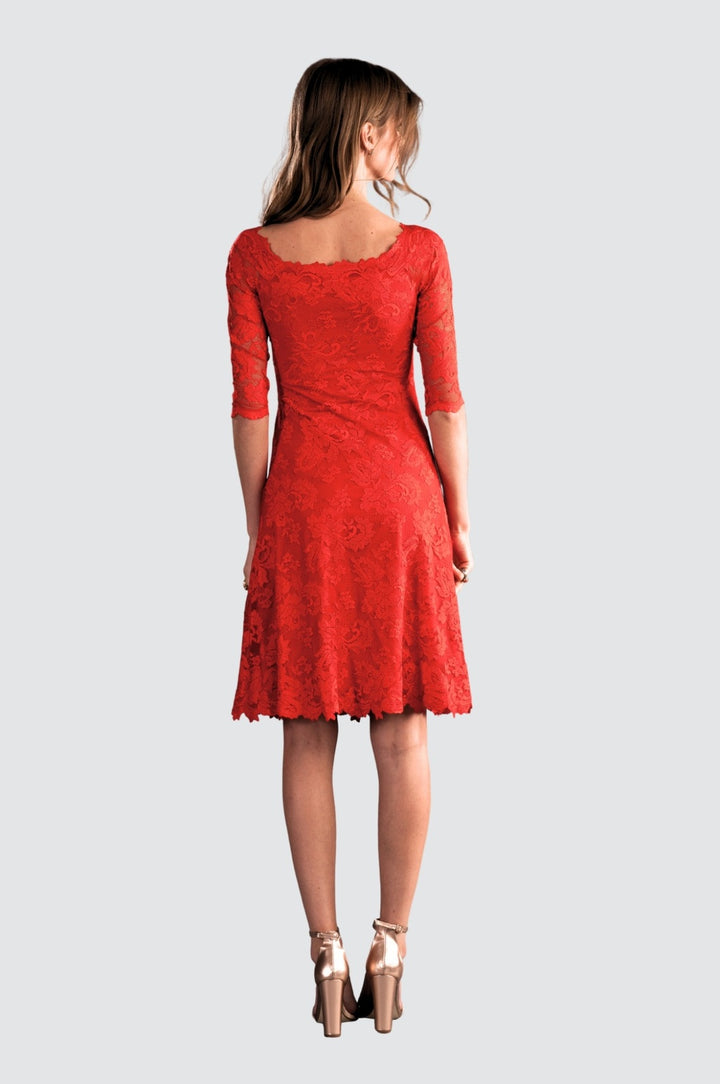 Robe de cocktail classique rouge