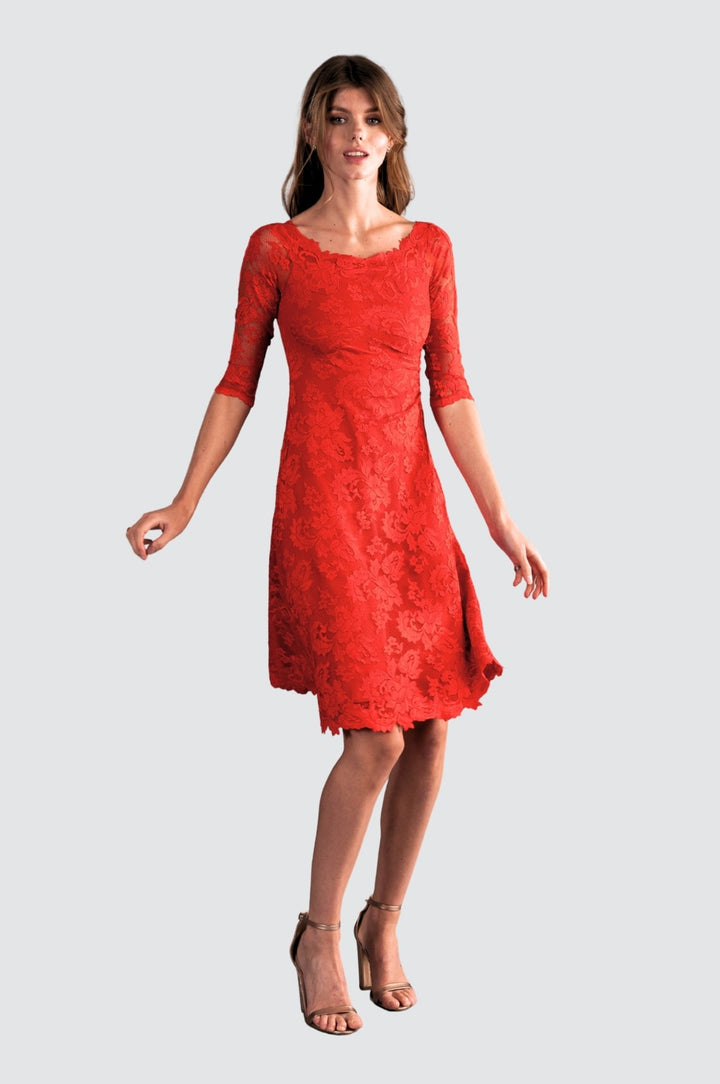Robe de cocktail classique rouge