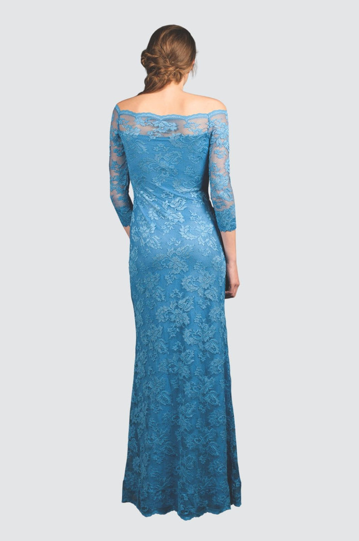 Off-Shoulder Lace Gown