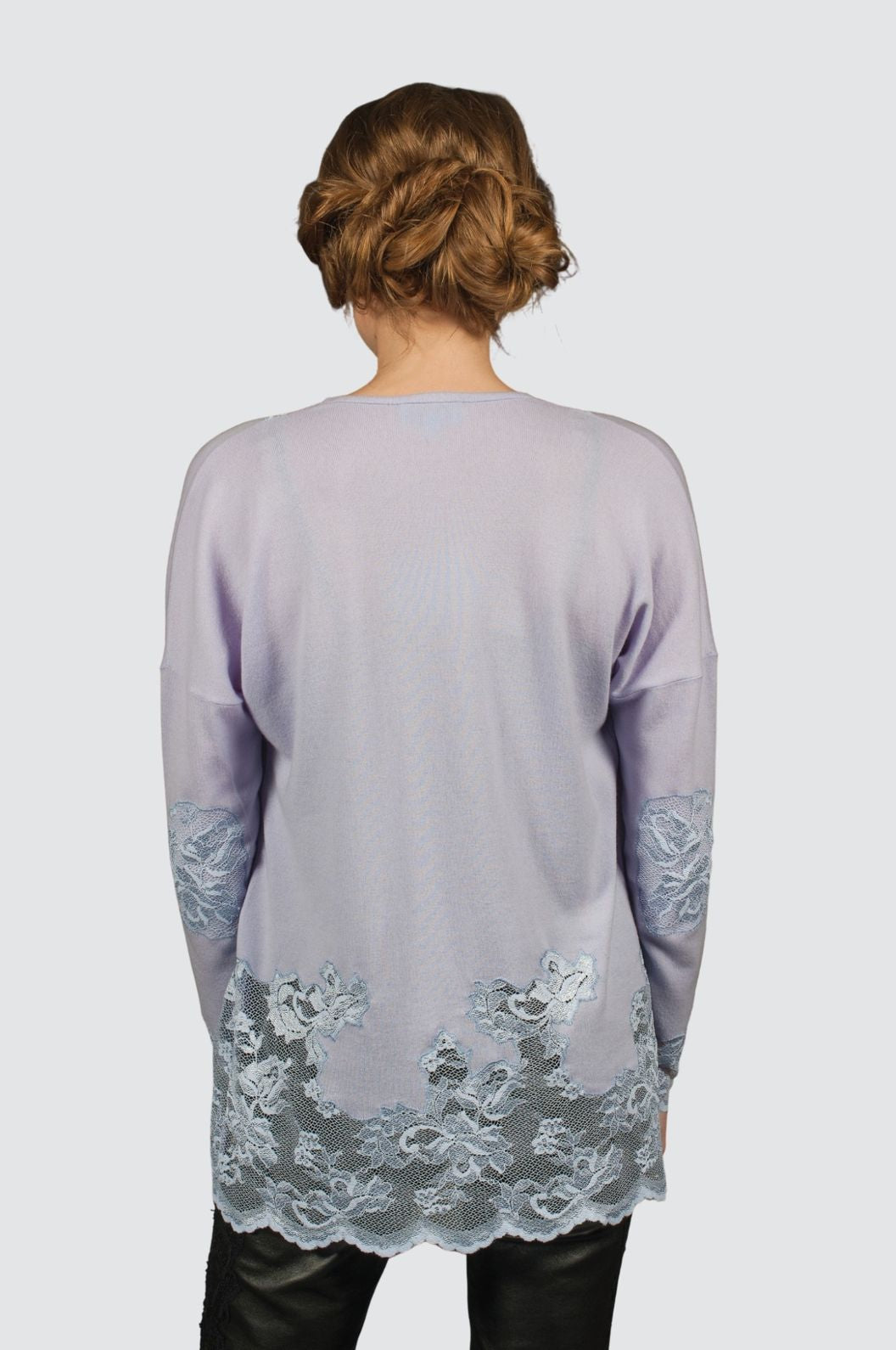 Cashmere & Lace Open Cardigan