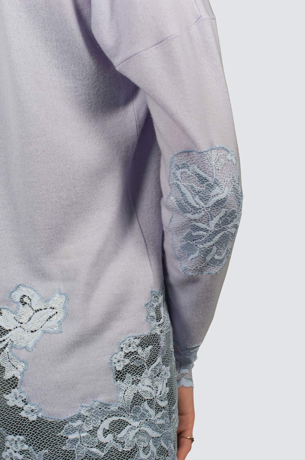 Cashmere & Lace Open Cardigan