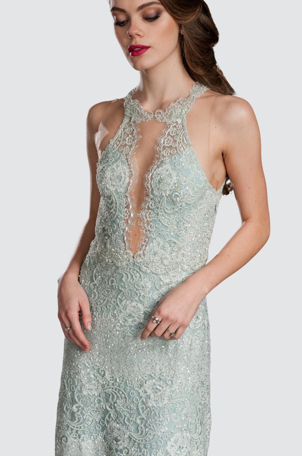 sequin lace halter dress Alyce Paris Halter Neck Sequin Lace Mini Dress 40128