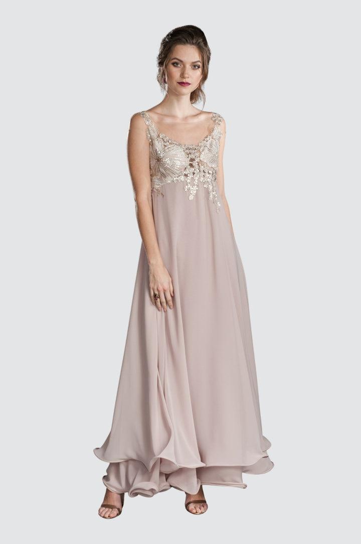 Sleeping Beauty Sequined & Embroidered Chiffon Gown – Olvi's Lace