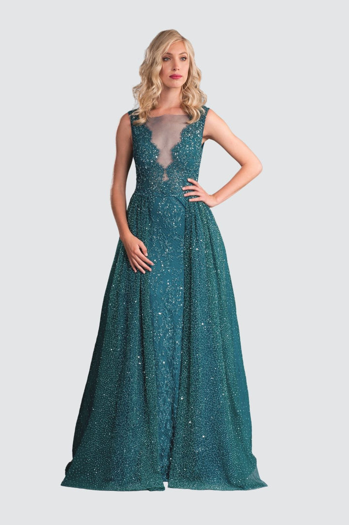 Ensemble assorti en dentelle bleu foncé