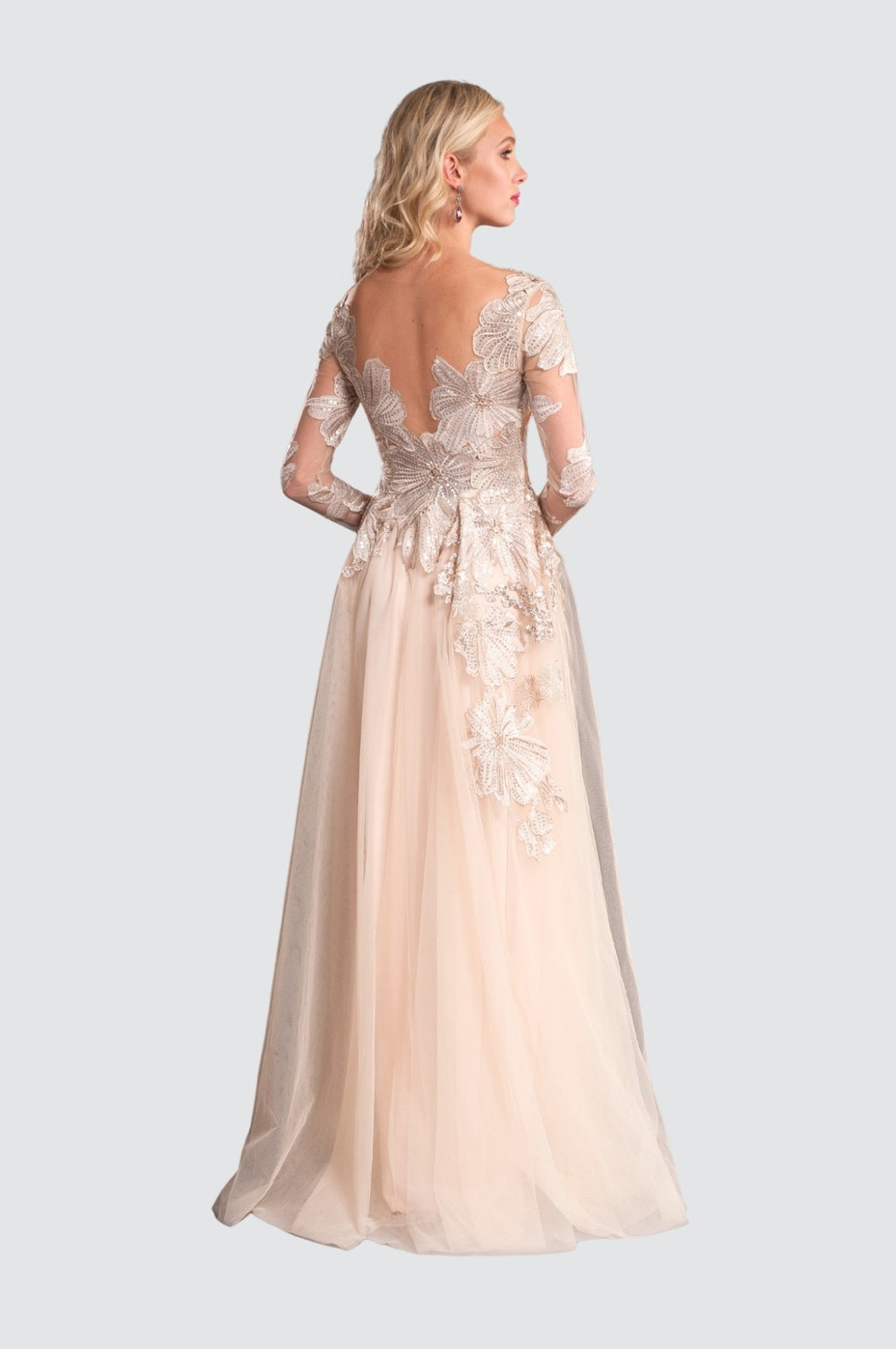Ensemble assorti en dentelle bleu foncé