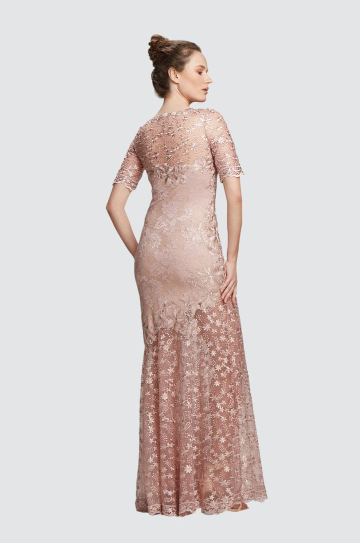 Couture Embroidered Evening Dress