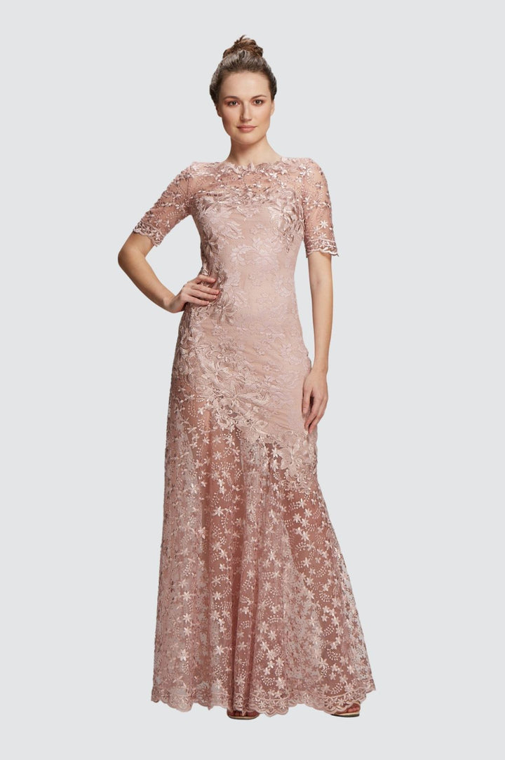 Couture Embroidered Evening Dress