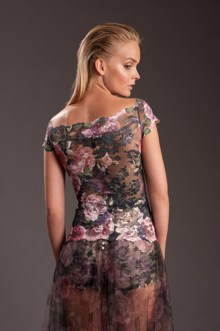 Floral  Lace Top-3