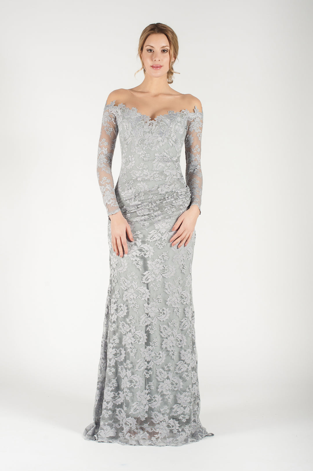 Off Shoulder Lace Dress-6