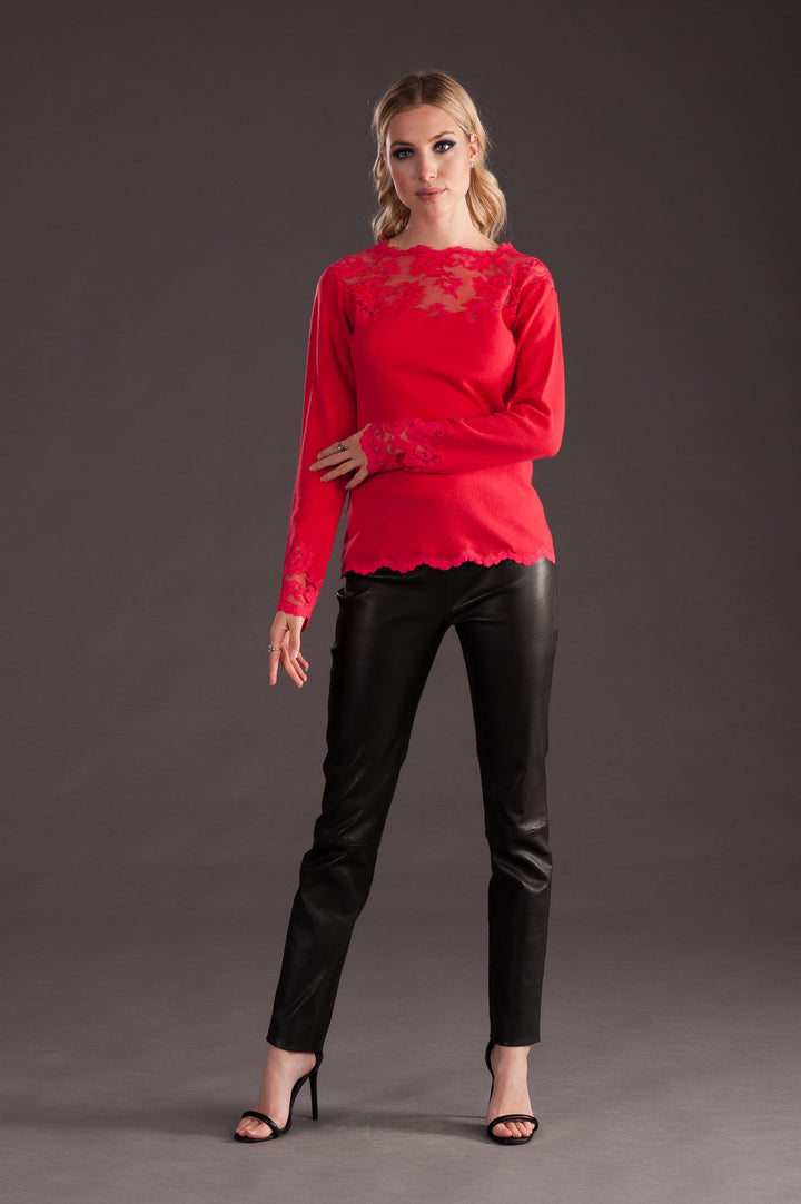 Red Cashmere Sweater-3