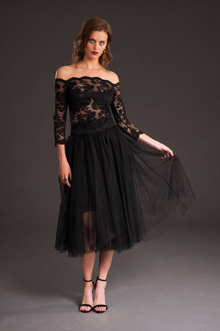 Black Tulle Skirt-1