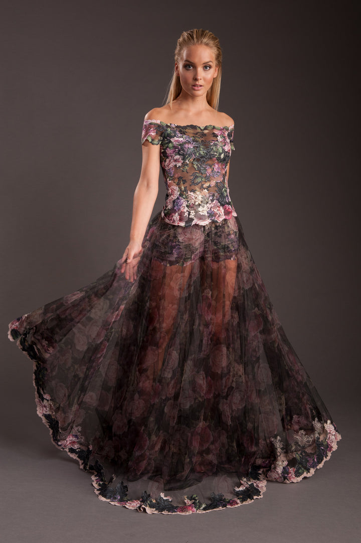 Transparent Tulle Skirt-0