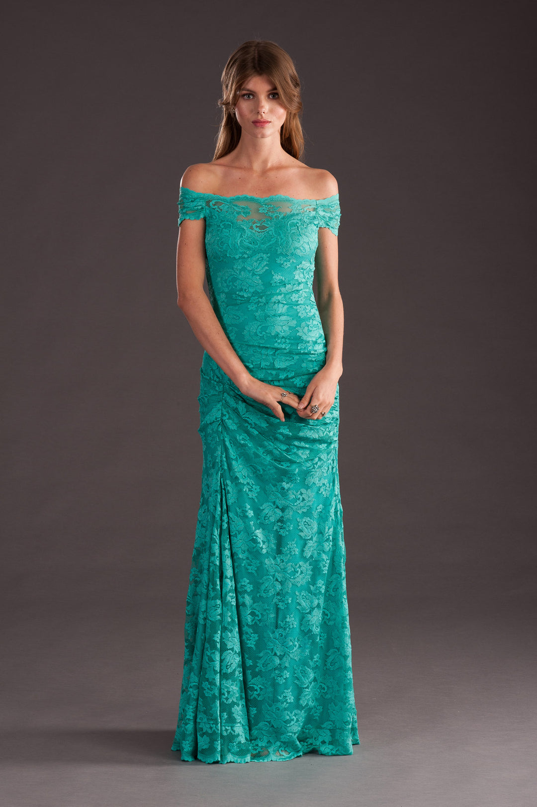 Off-shoulder long classic gown-2
