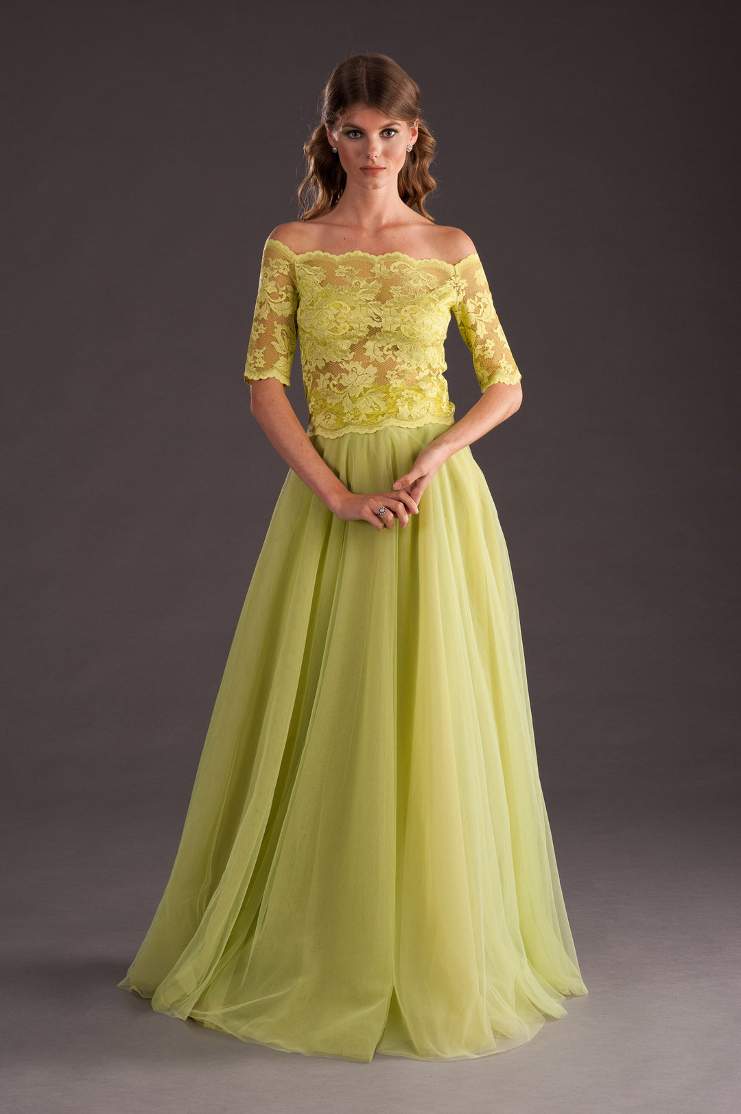 Lime Tulle Skirt-0