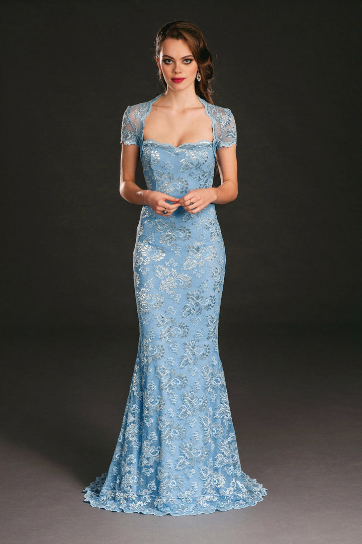 Classic Breeze Jewel Lace Gown-0