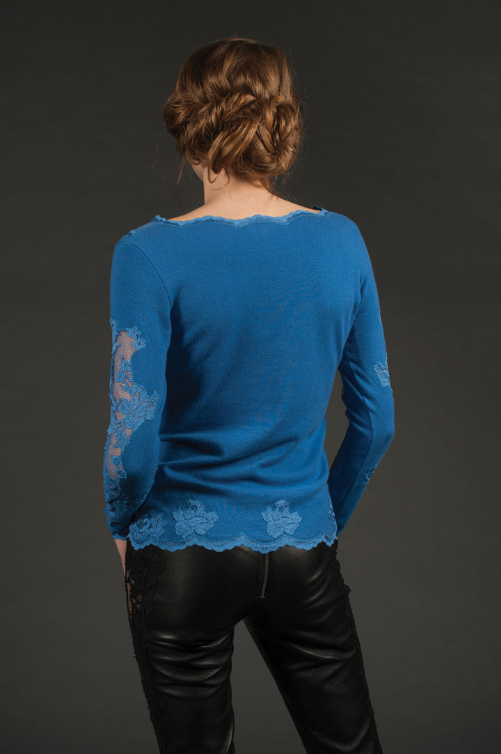 Bright Blue Cashmere Sweater-4