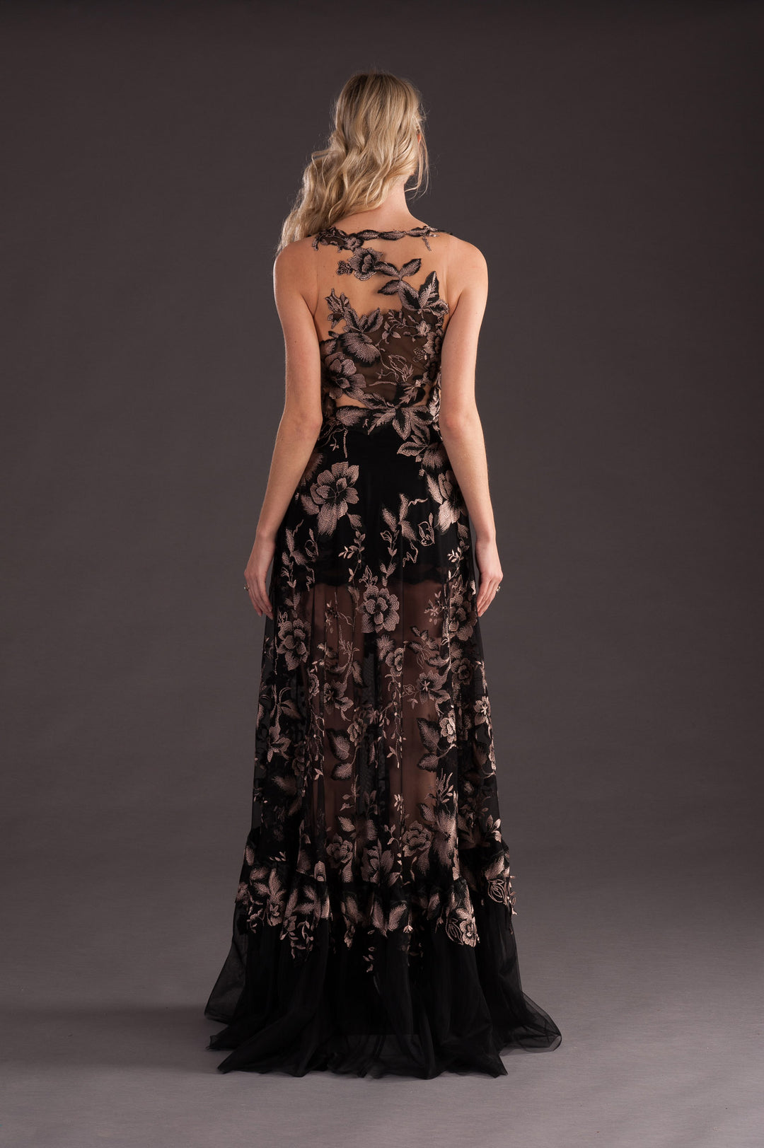 sheer resort dress Solana Sheer Ribbed Maxi Dress