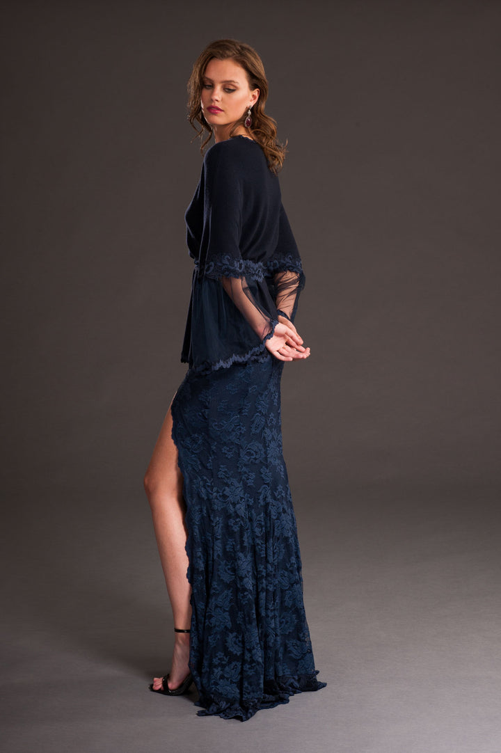 Dark Blue Cashmere Sweater-2