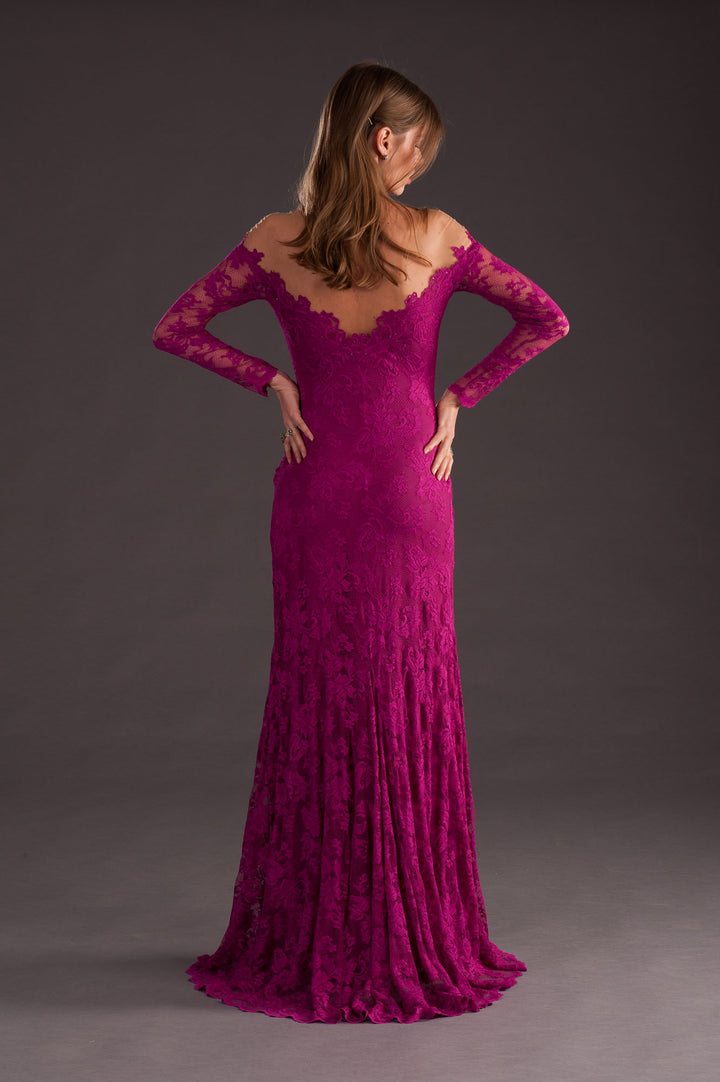 Off Shoulder Lace Dress-2