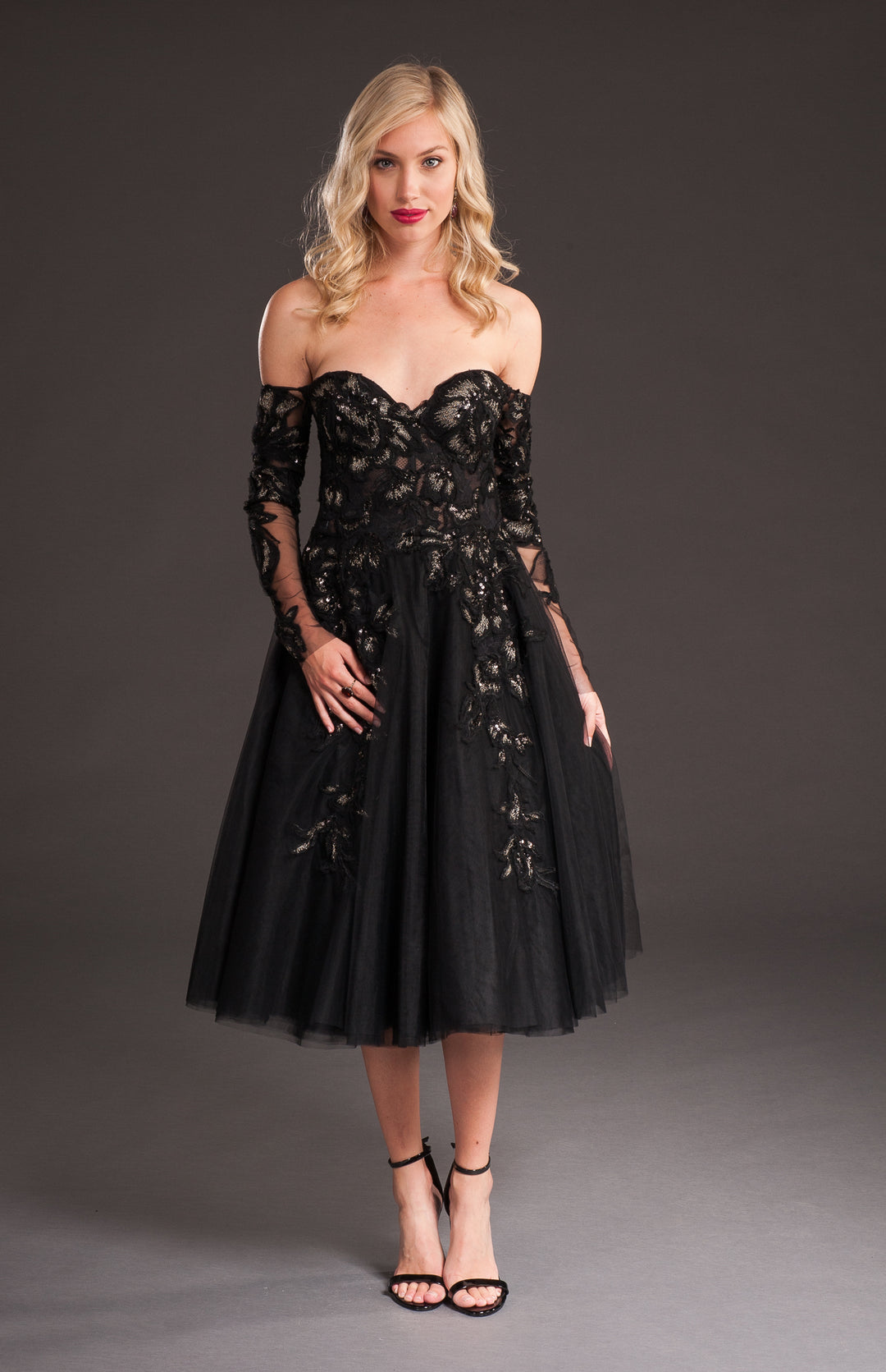 Tulle Skirt Black Dress-0