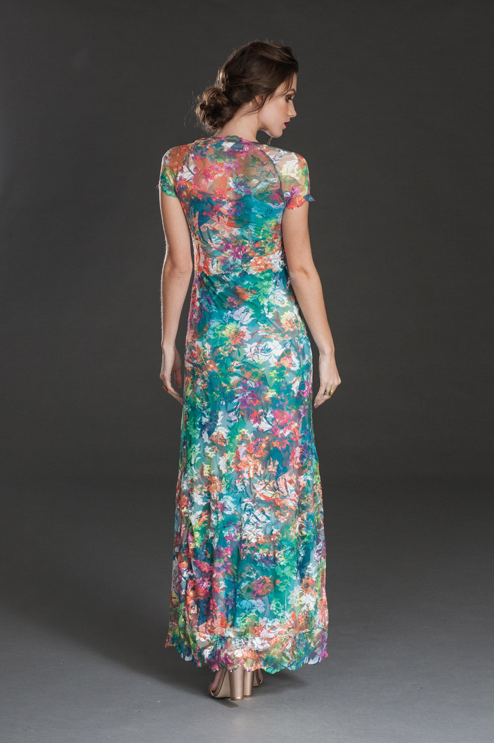 Summery Long Gown (in Black Version)-1