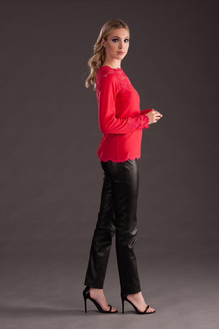 Red Cashmere Sweater-2
