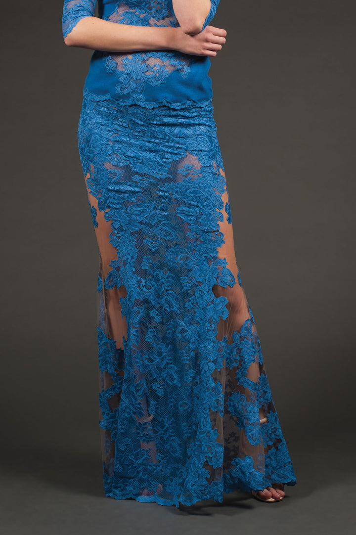 Floor Length Skirt with Detail-0