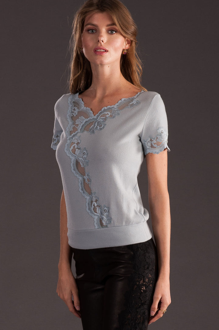 Light Blue Cashmere Top-5