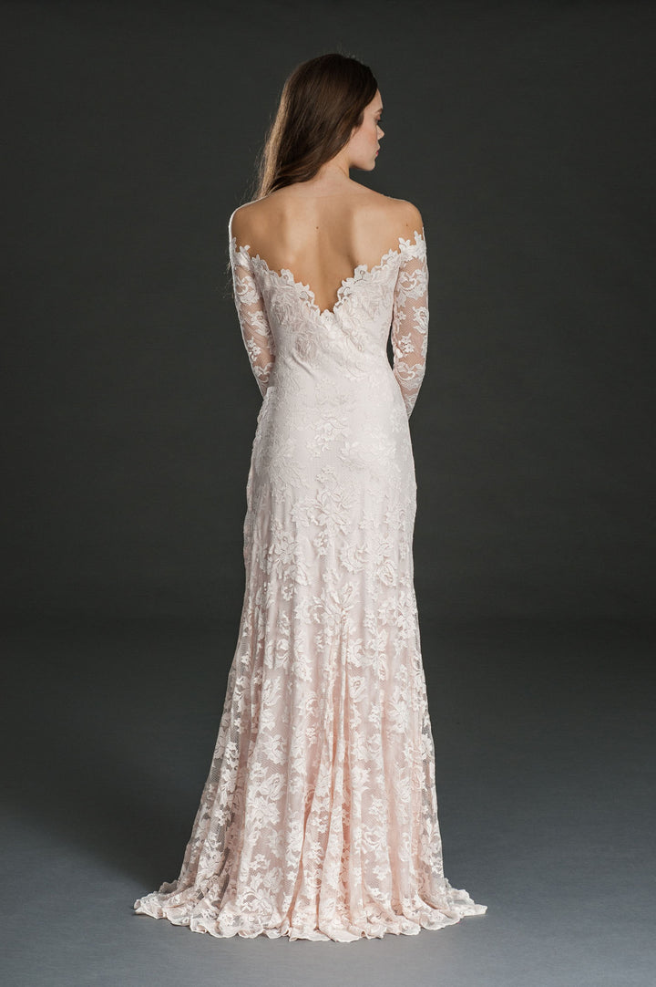 Off Shoulder Lace Dress-4