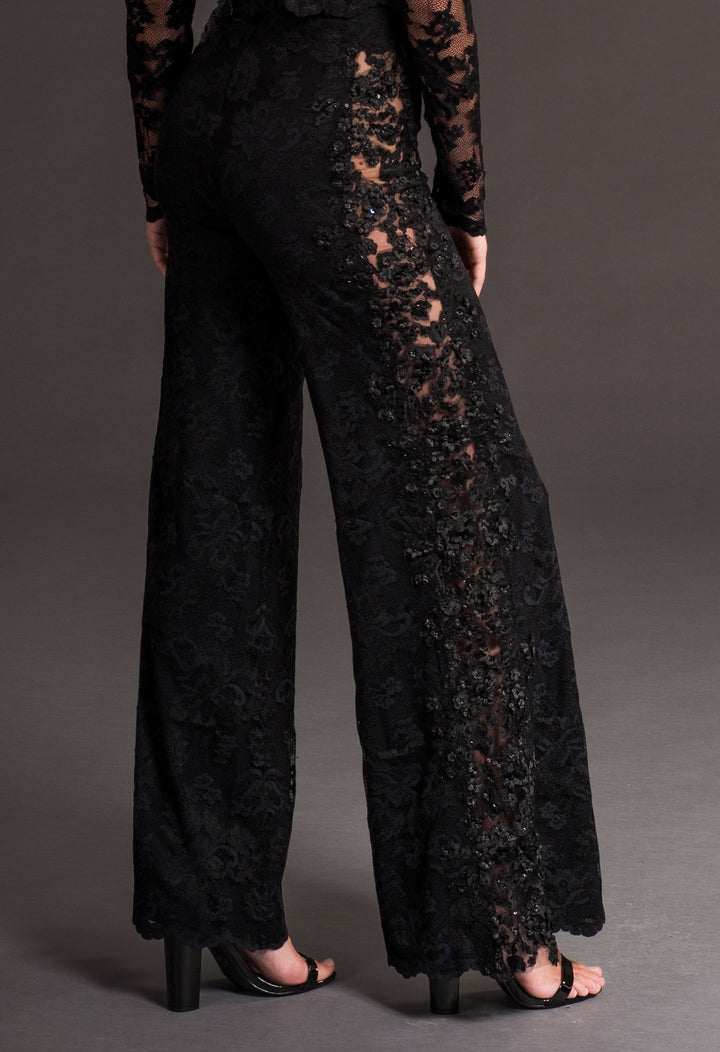 Black Lace Trousers-2